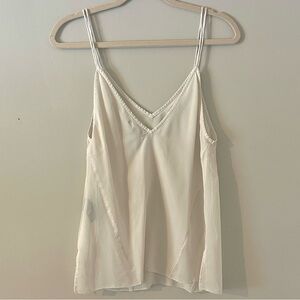 Dolce Vita Silk Camisole Tank Top Cream Size S